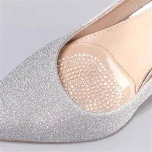 Transparent Anti Slip Forefoot Pad Soft Gel Half Insoles