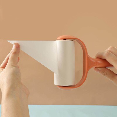 Removable adhesive roller dusting paper, lint brush, lint ro