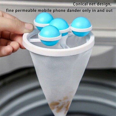 Washing Machine Filter Bag Reusable Mesh Laundry Ball