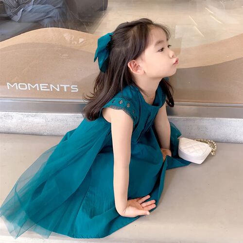 baby girl dresses summer solid cotton sleeveless dress for g