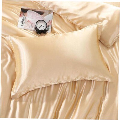 2 Pack Satin silk Pillowcase pillow case pillow cover queen
