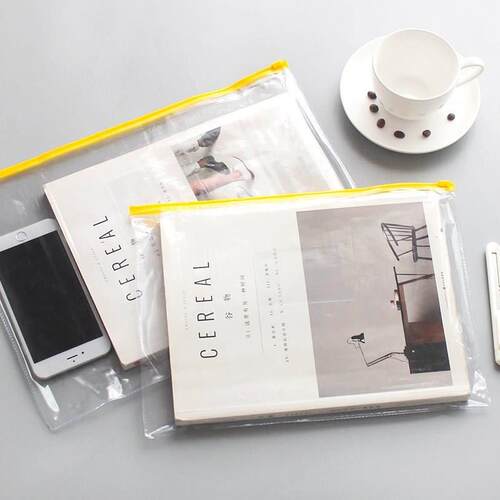 File bag transparent A4 zipper bag A3 paper bag A6 student