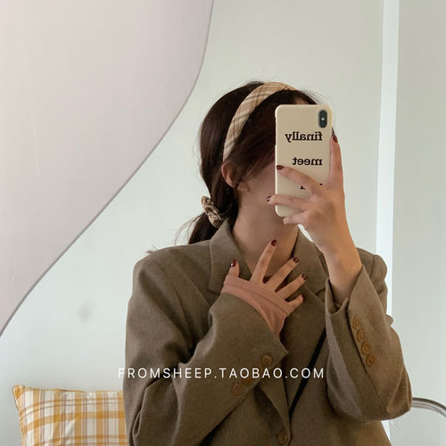 Wide-brimmed fabric autumn/winter hairband women wild go out