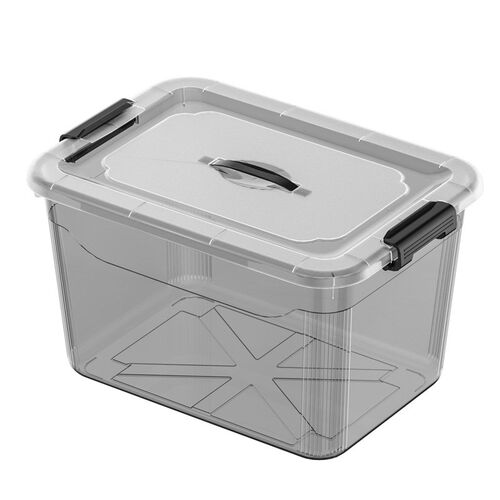 Transparent plastic storage large clothes arrangement box