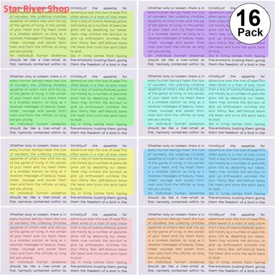 8PCS/Pack Clear Bookmark Guided Reading Highlight Strips Col