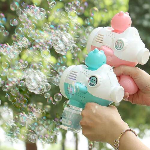New Alien Electric Bubble Gun Kids Toy Bubbles Machine Autom