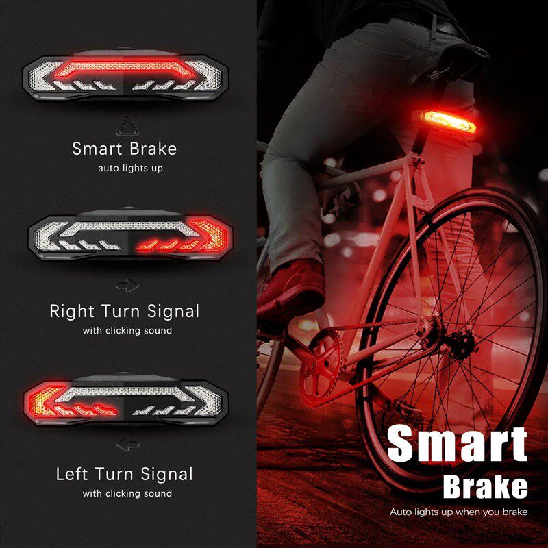 Rockbye Bicycle Turn Signals Light Rechargeable Bike Tail Li图片