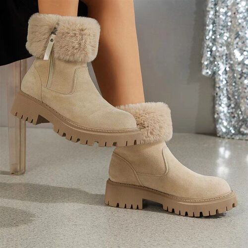 Winter Warm Shoes for Women 2025 Plus Size Thickly Padded Fu