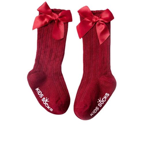 Children Baby Girls Leg Warmer Fox Knee High Socks Cotton Cu