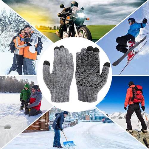 Winter Electric Heated Gloves Men Women Rechargeable Self He