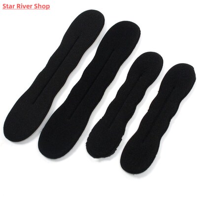Multi size Sponge Black Hair Styling Donut Bun Curler Maker