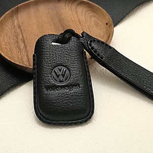适用大众途观探岳途昂cc捷达帕萨特迈腾高档商务汽车钥匙包扣壳