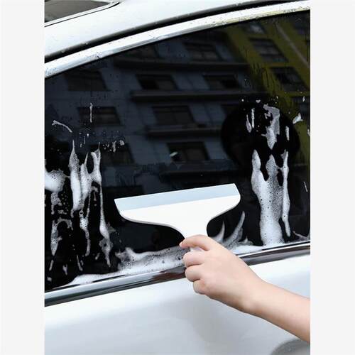 Glass wiper with suction cup tool window cleaner scraper