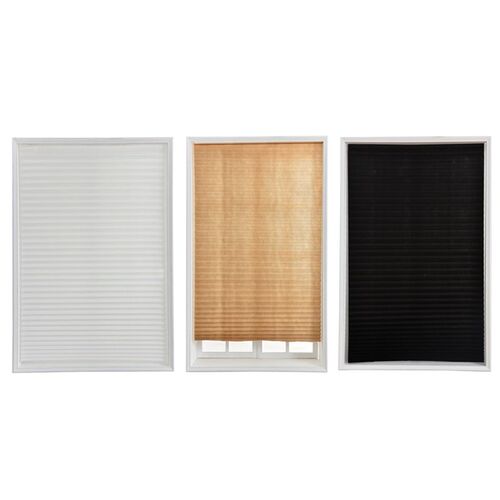 High Pleated Paper Curtain Light Filtering Adhesive Inside