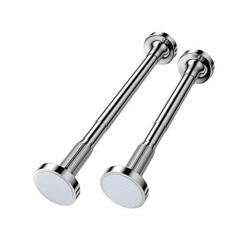 Stainless steel laundry rod retractable shower curtain rod