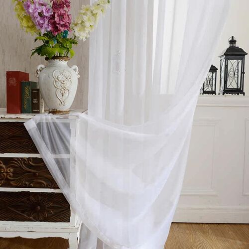 Kitchen Tulle Curtains Translucidus Modern Home Window Decor