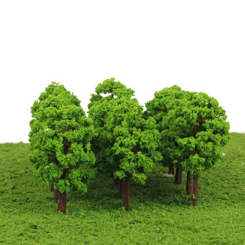 20 Pieces 1/150 Model rees Train Scenery Architecture Plant