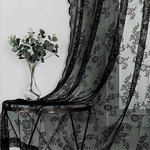 Lace Curtain Good Air Permeability Sunscreen Soft Decor
