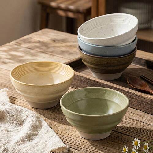 15cm Japanese style rice bowl ceramic dessert salad bowl