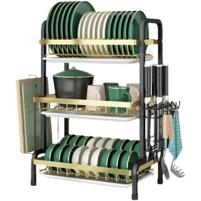 Kitchen sink racks stainless steel dish drain rack drying