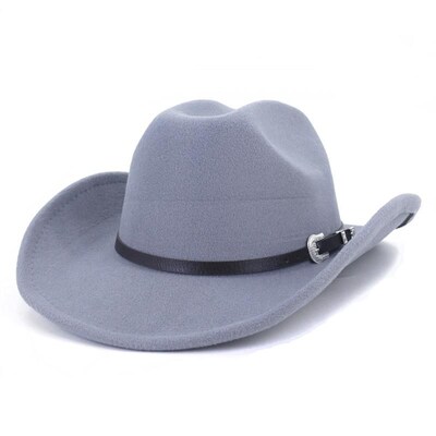 Men Women Western Cowboy Fedora Jazz hat 西部牛仔毛呢礼帽