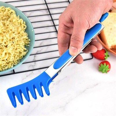 Silicone Non-Slip Pasta Tongs, Food Grade Tongs for