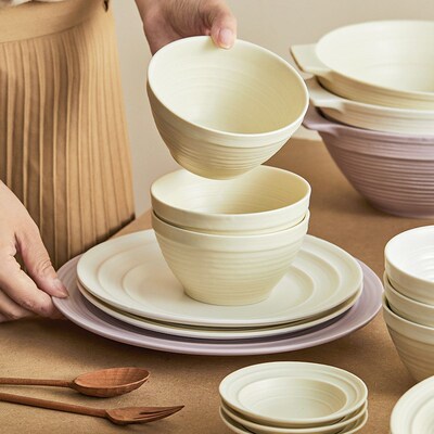18-piece set of bowls and plates set of ceramic bowls and pl