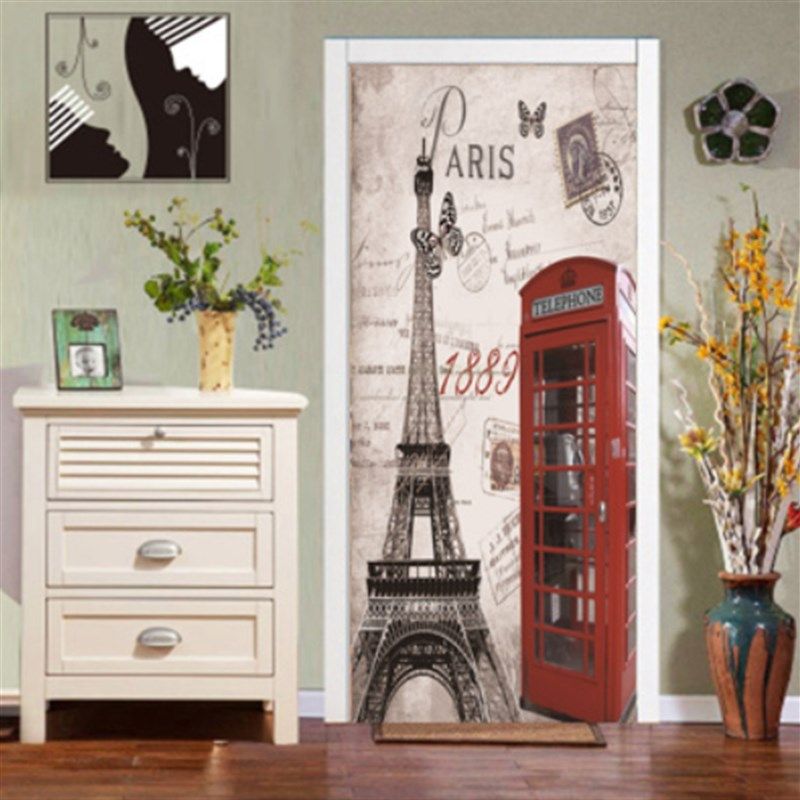 假门装饰仿真3d立体卧室贴画贴纸墙贴卫生间木门自粘翻新门贴整张,家居饰品,软装墙贴,淘宝优惠券,粉丝福利购,淘宝优惠卷