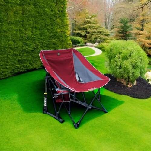 Pod Rocker Sling-Style Outdoor Rocking Chair: Built-in Bever