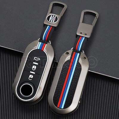 3 Buttons Alloy Car Flip Key Case ver for Fiat Ducato 500 5