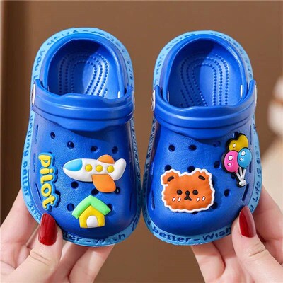 Kids Slippers For Boys Girls Cartoon Shoes Summer Toddler Fl
