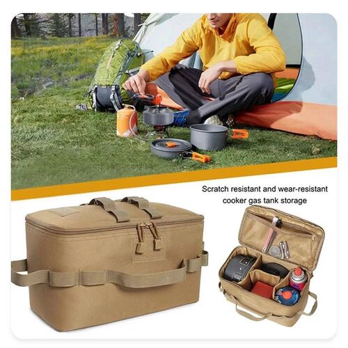 Large Capacity Outdoor Camping Gas Tank Storage Bag with Gro