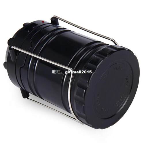 New Portable Led Light Solar Camping Lantern 6 LEDs手电筒