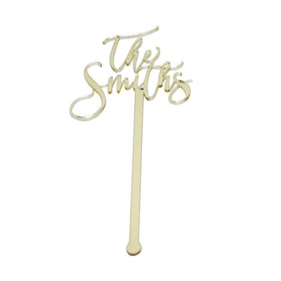 100pcs Personalized Drink Stirrers Cocktail s Name Hand Lett