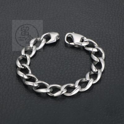 。Simple titanium steel mens personalized fashion brlet ten