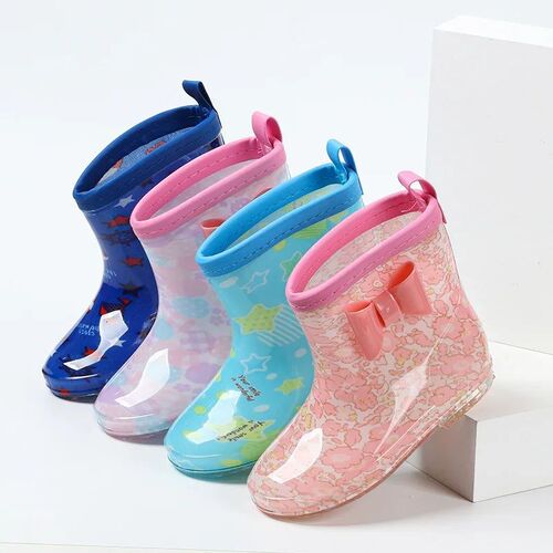 Kids Rain Boots Toddler Waterproof Rubber Rain Shoes Boys So