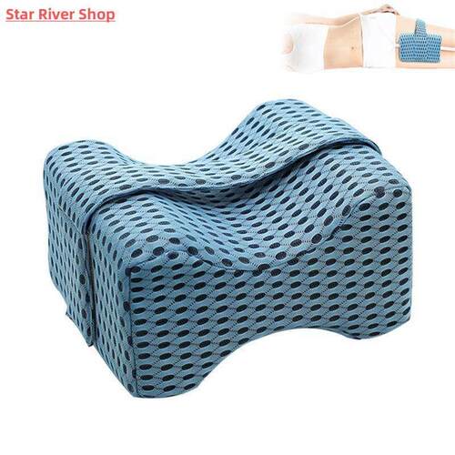 Memory Foam Wedge Sleeping Knee Pillow for Side Sleepers Bac