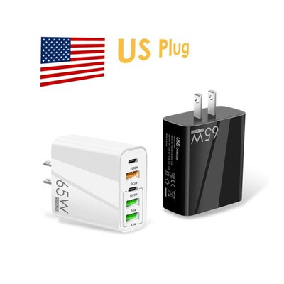 PD 65W 3USB TypeC quick charge adapter charger plug