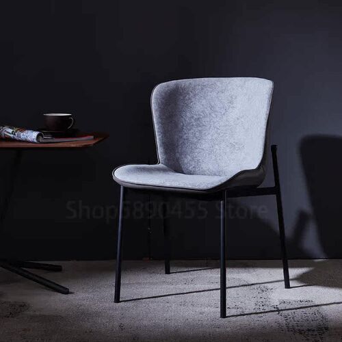 Modern Metal Dining Chair Minimalist Nordic Light Luxury