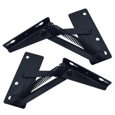 2Pcs Adjustable Angle Mechanism Hinge 125x43.5mm Metal
