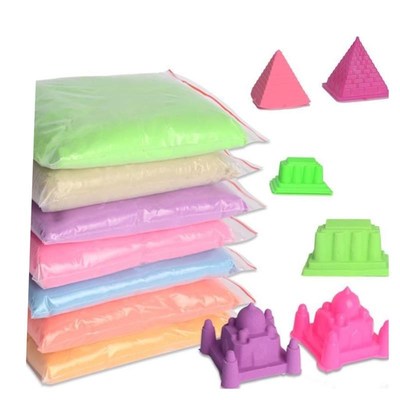 Sand toys space sand childrens safe non-toxic refill colorf