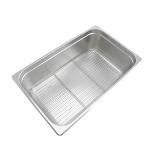 3GN份数盆 不锈钢烤网1 碗筷盘沥水隔水滤油网烧烤箱网架 1GN