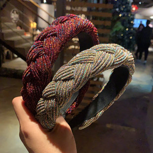 New Women Hairband Cross Knot Braid Twist Headband Adult Aut