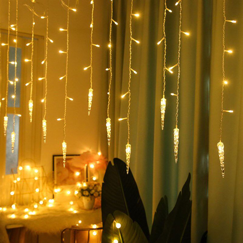 LED Icicle Lights Outdoor Christmas Lights LED Curtain Icicl图片