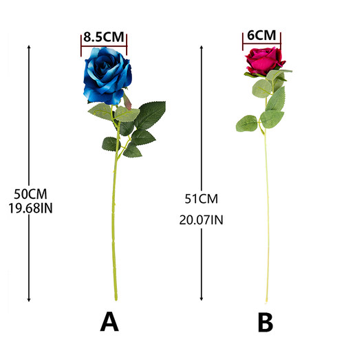 1pc/5pc Beautiful Silk Artificial Rose Flowers Wedding Home