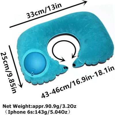 1pc Travel Pillows Airplanes Inflatable Super Light Portable