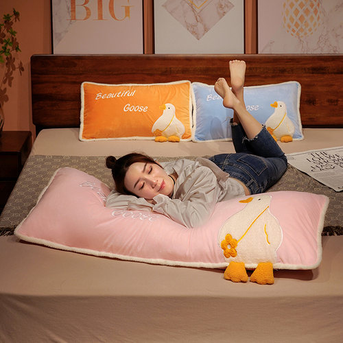 床头靠枕床上靠背垫卧室靠垫女生抱枕睡觉夹腿宿舍长条枕寝室枕头