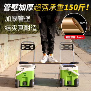 大物铝合金抄网捞鱼折叠网兜大力马钓鱼伸缩杆折叠涂胶头抄鱼网杆