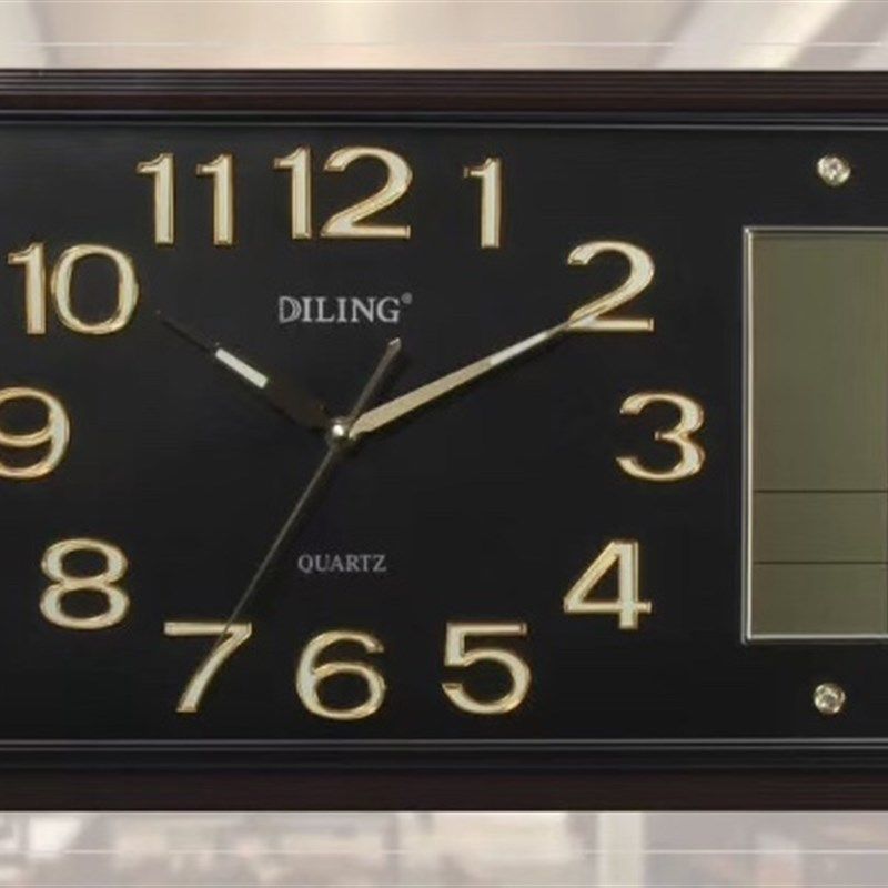 时尚家居客厅卧室挂钟 静音夜光字钟表电子钟迪翎挂钟815,家居饰品,挂钟,淘宝优惠券,粉丝福利购,淘宝优惠卷