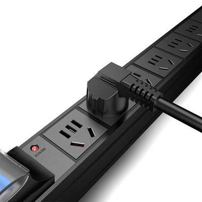 皓麟机柜PDU工业拖接线板1010W大功率空开防过载排插座无线